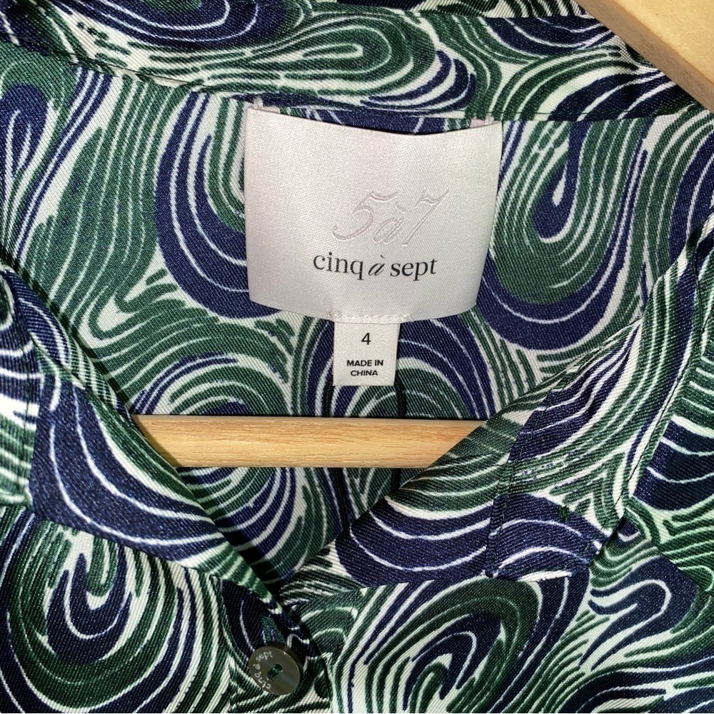 NWT Cinq à Sept Janine Faux Wrap Mini Dress Size 4 - Picture 6 of 7